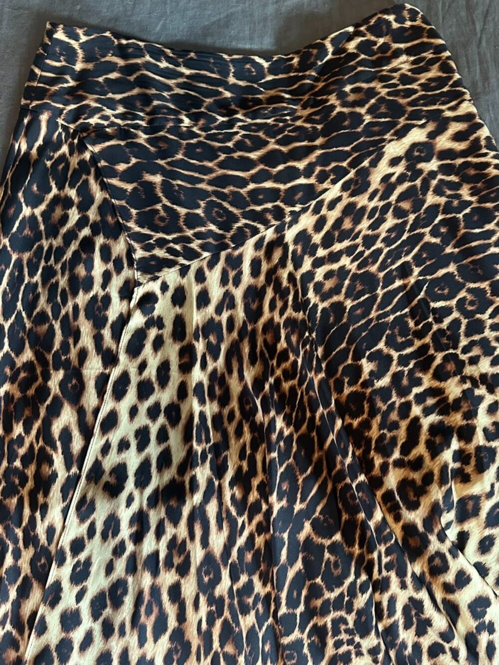 ALC Silk Leopard Asymmetrical skirt size 12